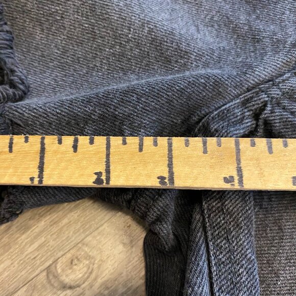 PacSun 90s Girlfriend Denim Jean Shorts Size 22 Black - Picture 8 of 8